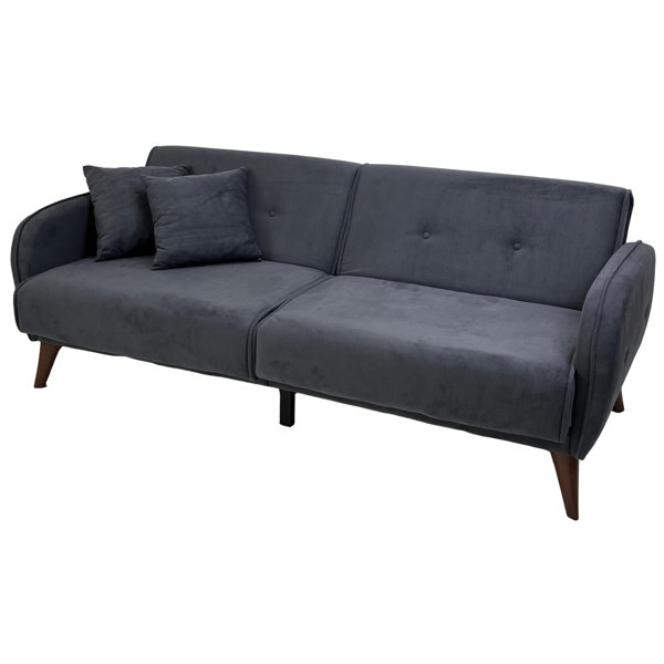 Everly Quinn 78'' Velvet Reclining Sofa Wayfair Canada